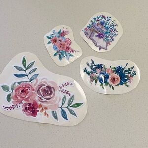 Floral Vinyl Sticker Set